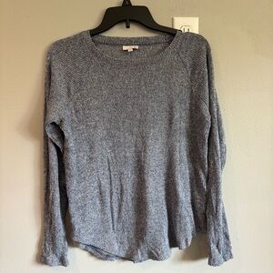SO Heathered Blue Knit Top